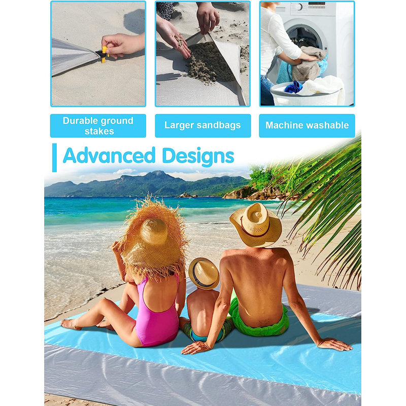 Couverture de plage, service pour 8