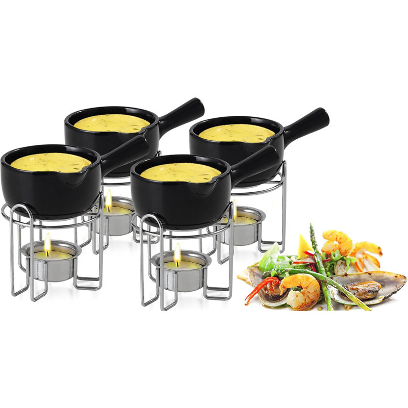 Chauffe-beurre en céramique avec 4 bougies chauffe-plat Homard