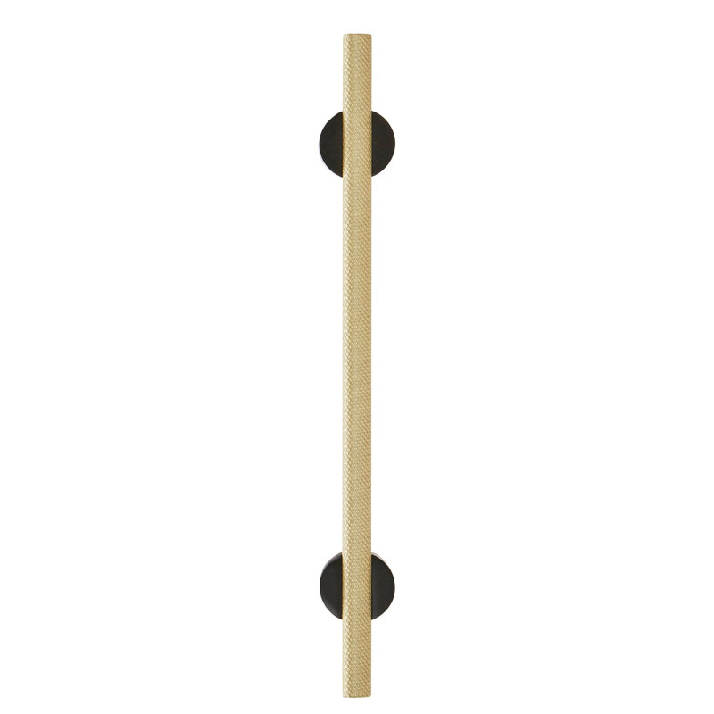 Poignée barre Transcendent, 6.3125", Noir mat / or mat