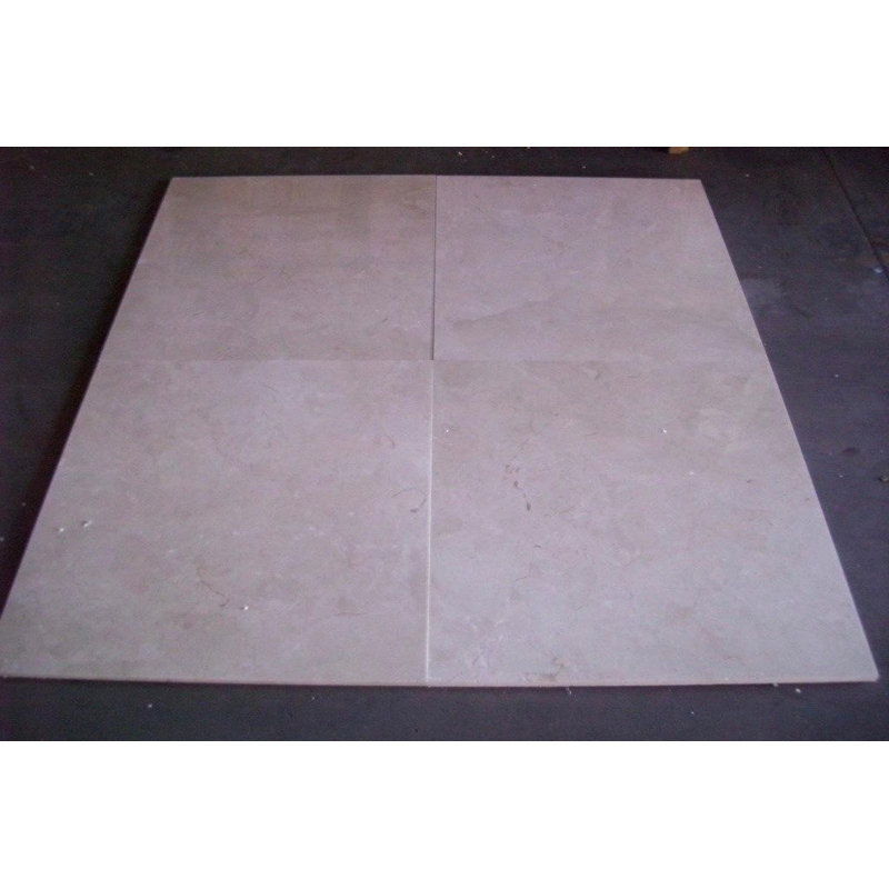 Carreau de marbre et de sol aspect pierre 28 po x 28 po Crema