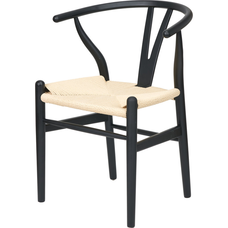 Quinn Upholstered Dining Chair, Black