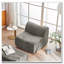 Fauteuil d'appoint rembourré en velours avec repose-pieds et fauteuil-922863160