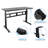 Mount-It! Height Adjustable Hand Crank Sit-Stand Desk, Frame and Tabletop Included, 88 Lbs. Capacity
