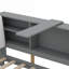 Lit plateforme tapissier simple en bois massif gris froid avec rangement intégré pour les chambres d'adolescent et d'amis-1882010151-1882010148