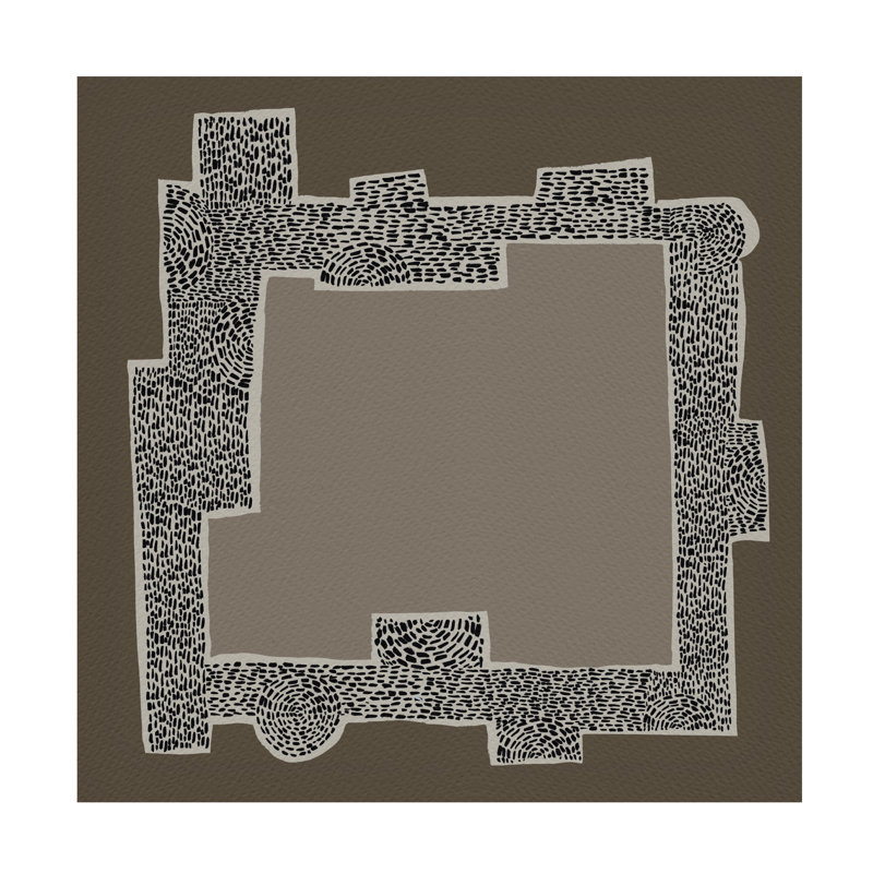 «Neutral Stack I» sur toile, H 14 po x l 14 po
