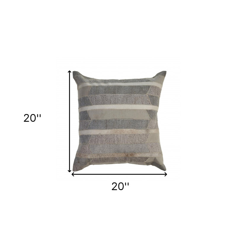  Housse et insert de coussin carré en laine mélangée, polyester