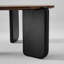 Table basse de 31,5 po de largeur avec plateau rond en pierre frittée et pieds en peuplier massif-2102614814-2109046638