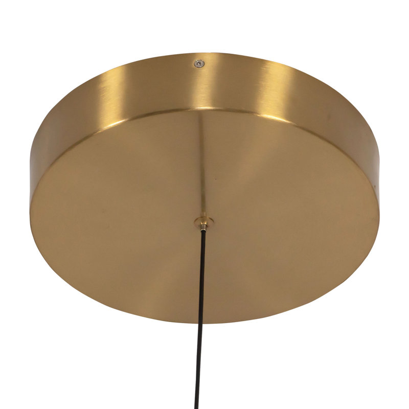 Thread 15-ft Gold dimmable LED Linear Pendant, 15-ft, Brushed Gold-UNV-010