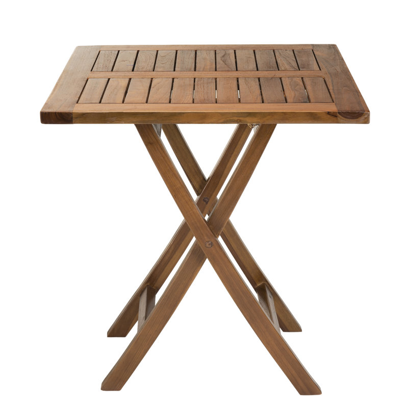 Dreanda Square Teak Folding Outdoor Bistro Table , 100cm W 70cm D