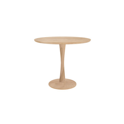 Torsion Round Solid Oak Dining Table