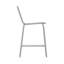 Commercial Indoor-Outdoor Restaurant Bar Height Stool with Metal Triple Slat Back-1633234372
