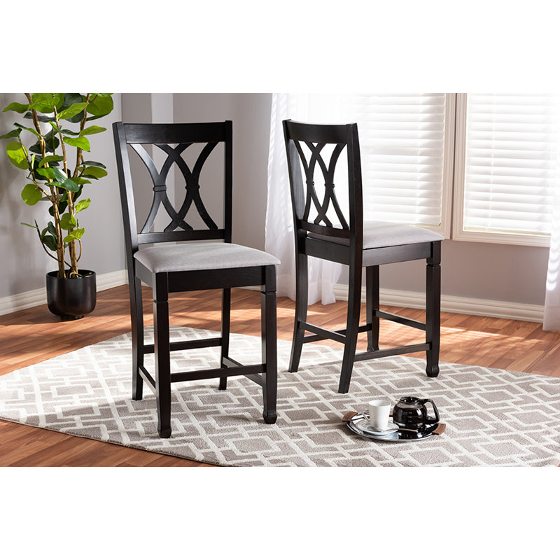 Tabouret de comptoir 25 po Jarvon, Lin gris