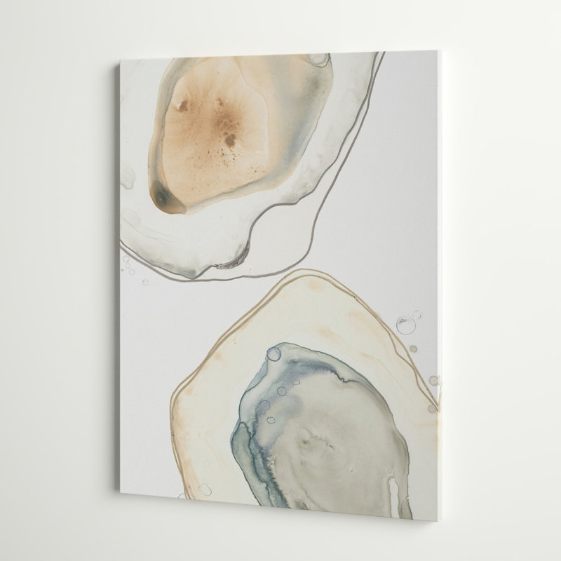 «Ocean Oysters III», reproduction sur toile, H 32 po x l 24 po , Toile tendue, Sans cadre
