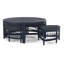 Raffles Rattan Cocktail Table with Benches-71441851-71441871
