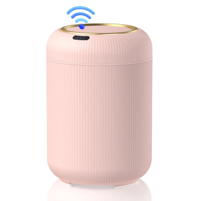 Poubelle de salle de bain automatique à capteur de mouvement avec couvercle, poubelle sans contact 3 gallons