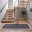 Tapis Jasmine2 moderne à l'aquarelle abstraite grise et noire, lavable à la machine, antidérapant, à poils courts, pour l'intérieur et l'extérieur, adapté aux animaux domestiques, idéal pour le salon, la chambre, la salle à manger, l'entrée, le corridor ou le bureau.-1015876073