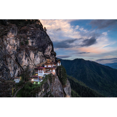 Tiger''s Nest Monastery Bhutan - Wrapped Canvas Print