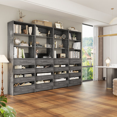 85.2"-462.8" Closet System With Drawers And Rods
