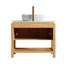 Lavabo de meuble-lavabo autoportant en bois naturel 36 po Volakas-1177078045