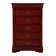 Louis Philippe Transitional 5-Drawer Rectangular Chest