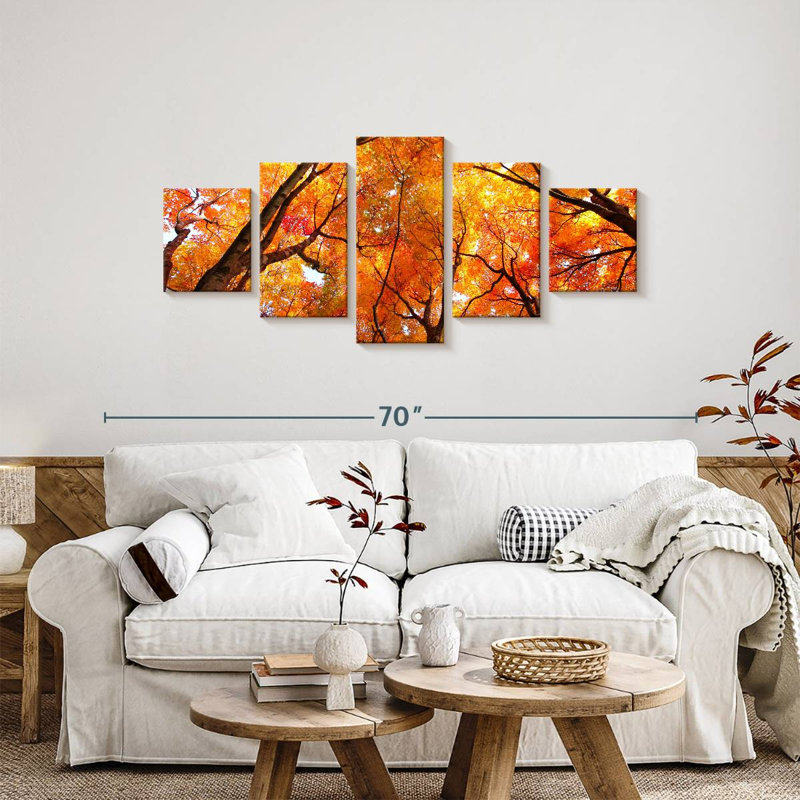 Auvent d'automne érable, H 24 po x l 55 po