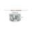 Simple White Marble Textured Cylindrical Coffee Table