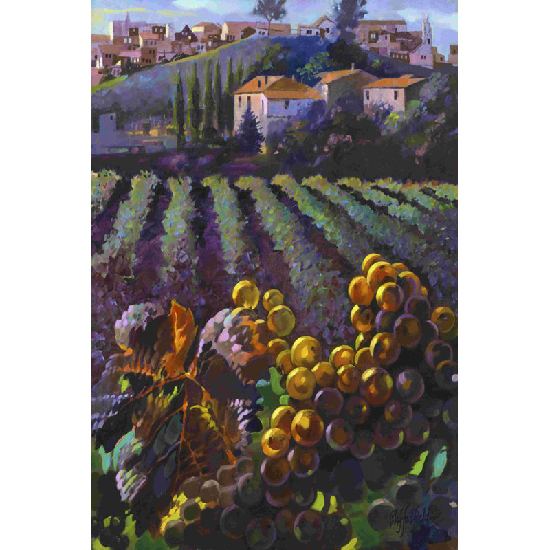 Vue de la Toscane, H 18 po x l 12 po