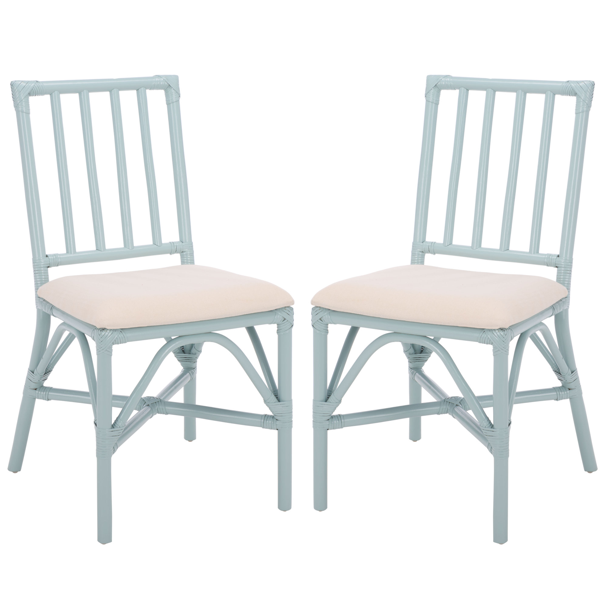 Mylinda Accent Chair with Cushion, Light Blue