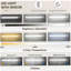Modern Style Kitchen Pantry Cabinet with LED Lights,Door Shelves,Drawer and Adjustable Shelves