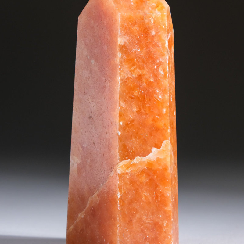 Obélisque de quartz tangerine