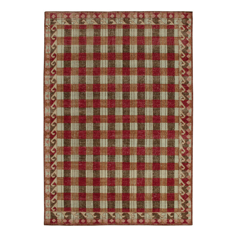 Homage Hand Knotted Wool Geometric Area Rug, Rectangle 10' x 14'