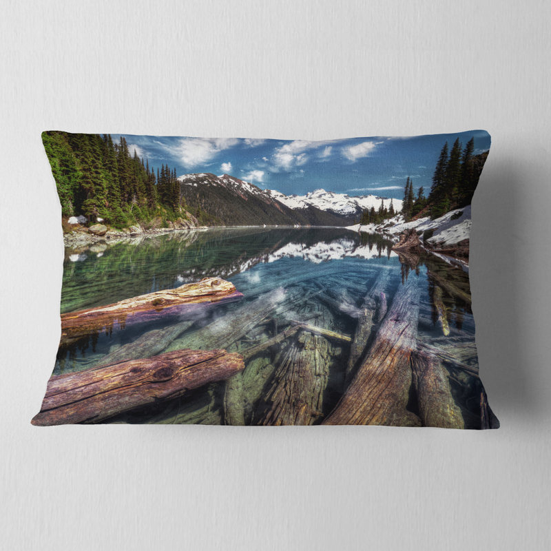 Coussin Sunken Logs n Mountain Lake