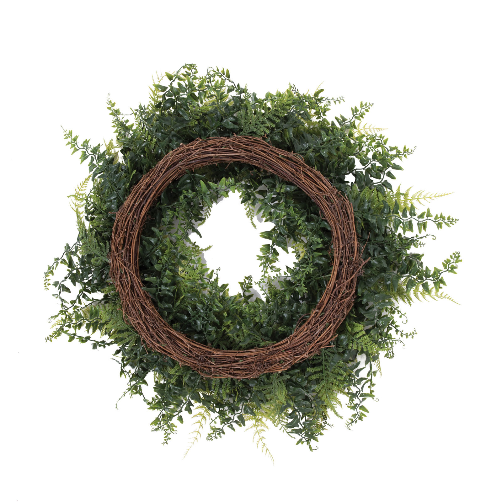 Fern Wreath, 24" H x 24" W x 4" D