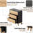Brimar Modern Farmhouse 3 Drawers Accent Chest, Rustic Nightstand with 3 Drawers-2140898125