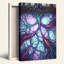 «Mauve et bleu sarcelle», art abstrait sur toile-133564381