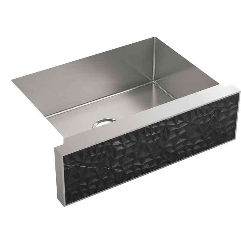 Insert en pierre sculptée Tailor, Marbre Nero Marquina