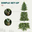  Arbre de Noël artificiel épinette vert non éclairé-37772956