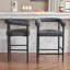 Ensemble de 2 tabourets de bar rembourrés Modern (sans table)-1981607344