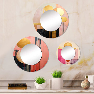 Ellishia Metal Round Mirror