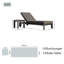 MIMO Aluminium Outdoor Sun Lounger Set with Side Table