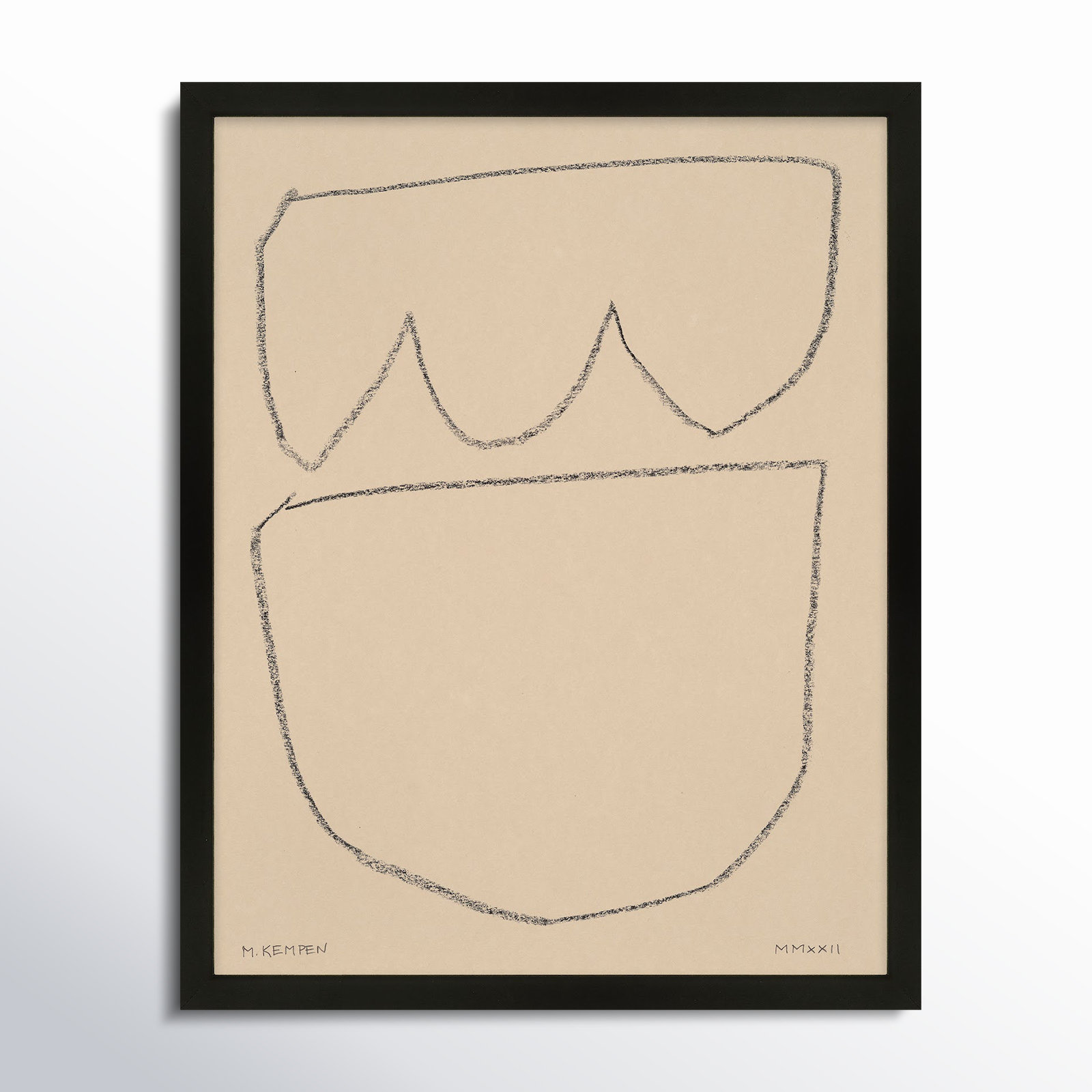 Freya "Outlines 8" Print, Black Framed, 24" W x 30" H