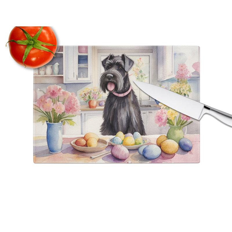 Planche à découper en verre Schnauzer