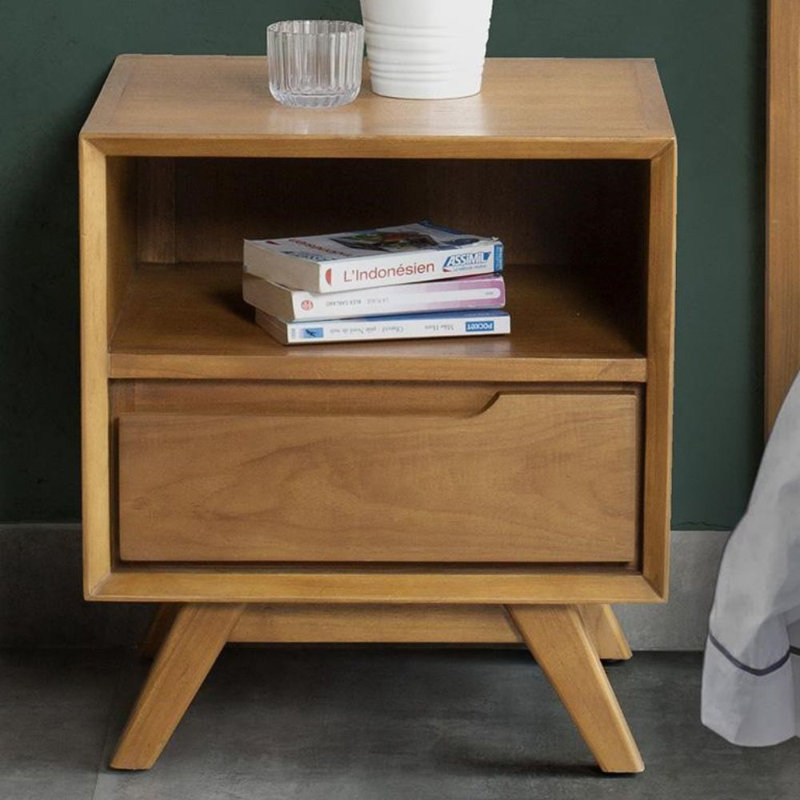 Clerkin Solid Wood End Table