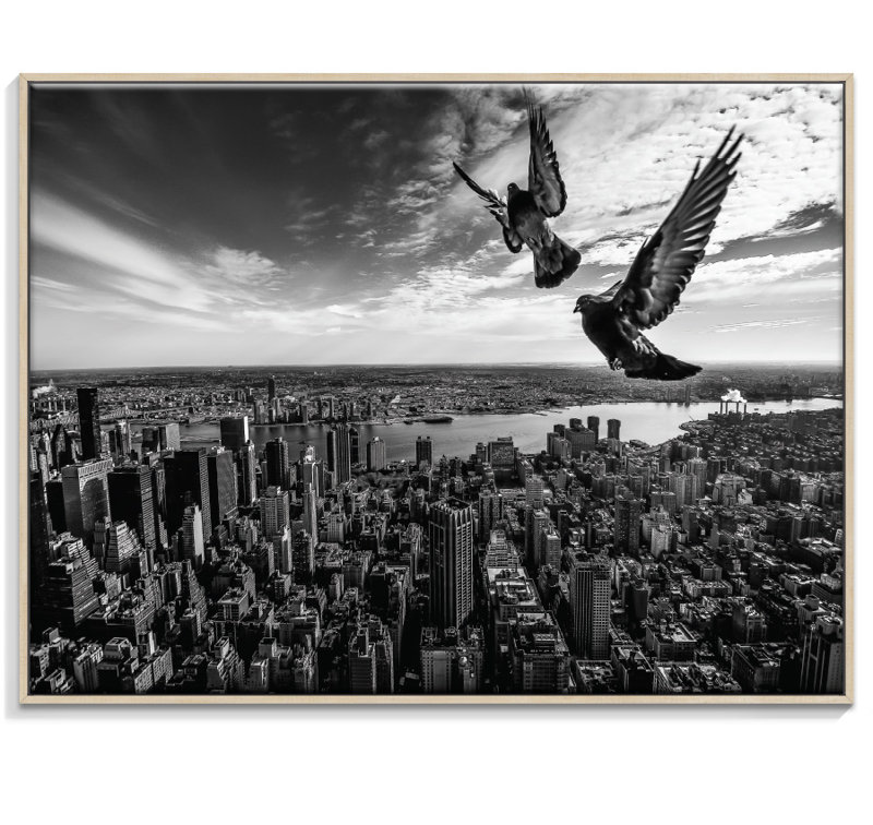 Print on Canvas, 76cm H x 102cm W, Timber Floater Frame