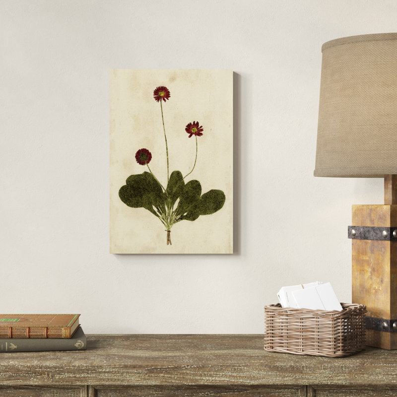 «Botanical Impression III», peinture sur toile, H 18 po x l 12 po