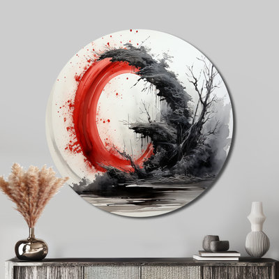Gatto - Art spirituel rond en métal
