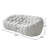 Modern Upholstered Arc-Shaped 3D Knit Fabric Compression Sofa, No Assembly Required（3 Seat）-224002157