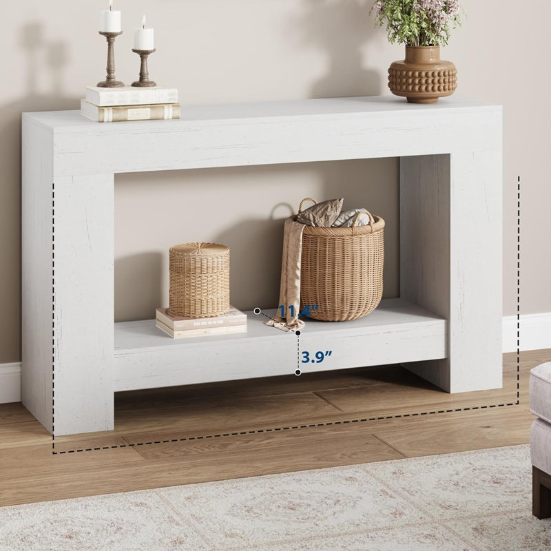 Console Table, 80cm H x 120cm W x 30cm D, White