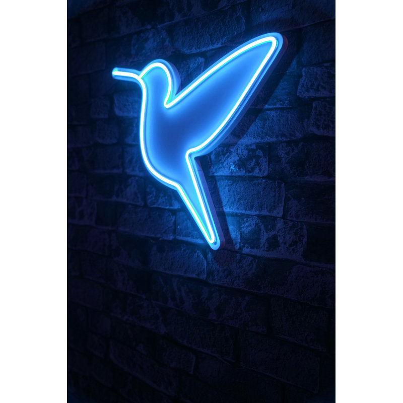Flexible Blue LED Neon Light Strip, 15.7 x 14.2 x 0.8 inches | Waterproof IP67, PVC Foam Template | 12V DC, 36W, 240 Lumen, Perfect for Home Decor & Parties | Energy Efficient, 10,000 kWh Lifetime