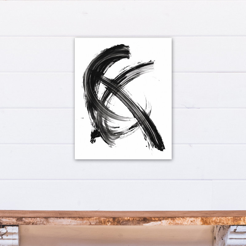 « black brush strokes », impression sur toile
